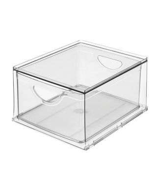 Stackable Storage Drawer for Pantry, Clear, Made in USA