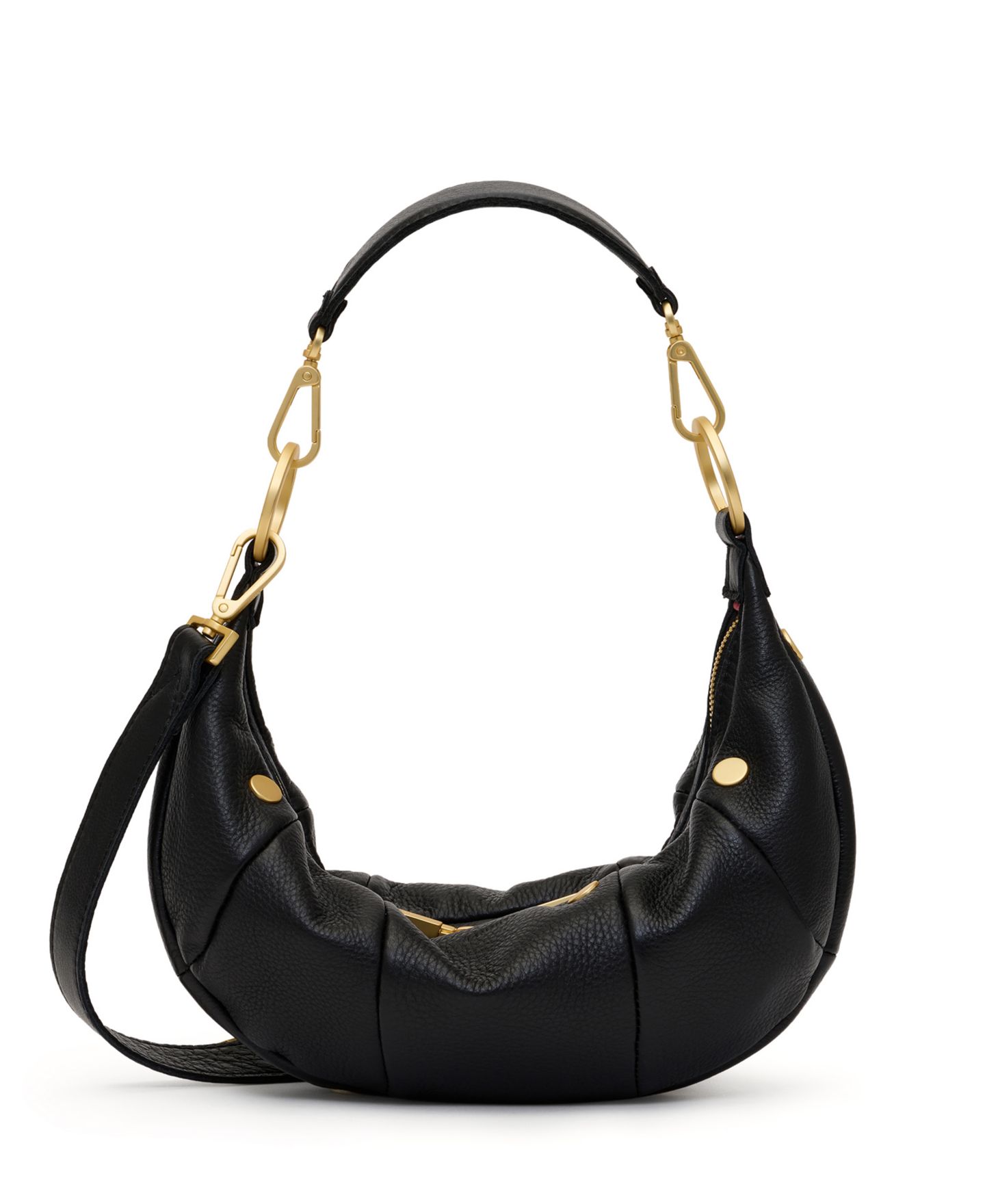 Женская сумка Hammitt Erica Small Leather Crescent Shoulder Handbag, цвет: Чёрный — фото 1