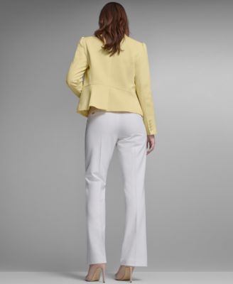 Women's Puff Sleeve Notch Collar Blazer