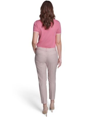 Women's Slim Fit Plaid Pants