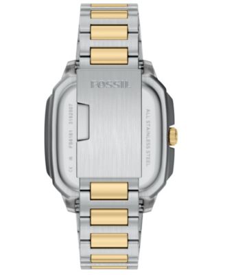 Men's Crosby Three-Hand Date Two-Tone Stainless Steel Watch, 42mm