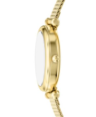 Women's Carlie Three-Hand Gold-Tone Stainless Steel Watch, 28mm