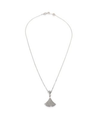 BVLGARI White Gold Diamond Diva's Dream Pendant