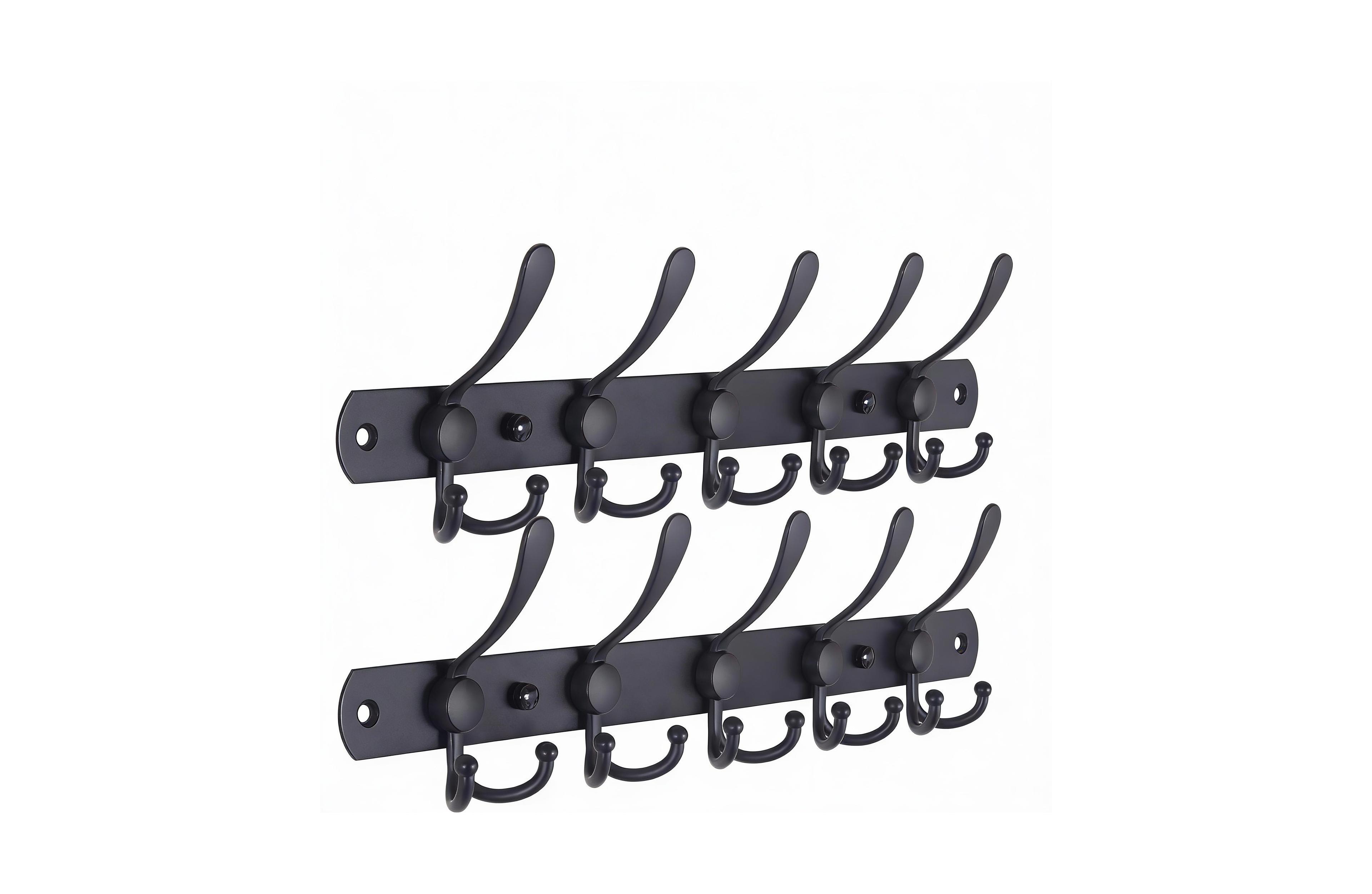 Yigii Stainless Steel 5-Hook Wall Rack for Coats & Towels