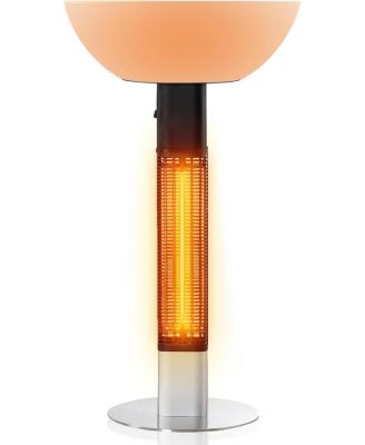 1500W Outdoor Patio Heater, Rapid Heating in 5s with LED Lights and Remote Control, IP55 Waterproof and Overheat Protection