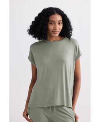 Women's Relaxed Tee in Olive