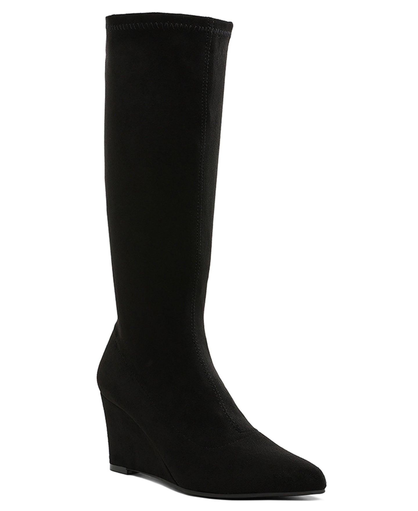Женские ботинки London Rag Tulsha Microfiber Wedge Heel, цвет: Чёрный, вариант 1 — фото 5