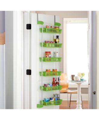Over the Door Storage Rack, 6 Basket Door Organizer