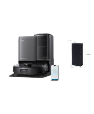 E25 Omni Robot Vacuum Self-Cleaning All-in-One Station + Replacement Filter for Base Station