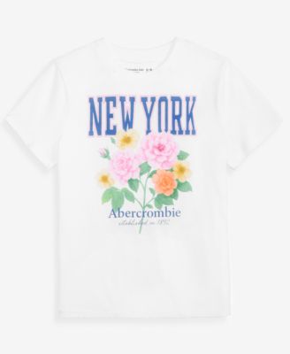 Girls' Floral Crewneck T-Shirt