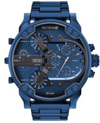 Men's Mr. Daddy 2.0 Quartz Multifunction Blue Stainless Steel Watch, 57mm