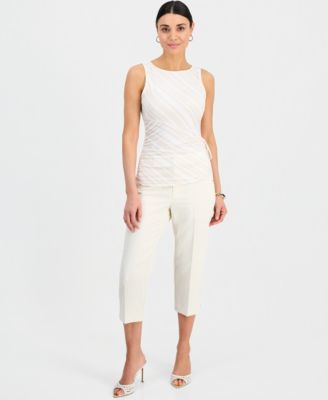 Petite Sleeveless Side-Tie Top