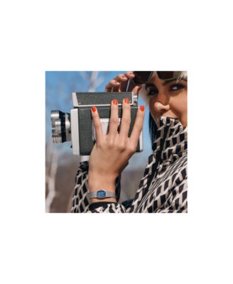 Women's Classic Goddess of Time Silver-Tone Stainless Steel Bracelet Watch 17mm