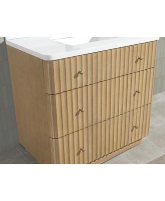 La Jolla 36", Freestanding, Oak Finish