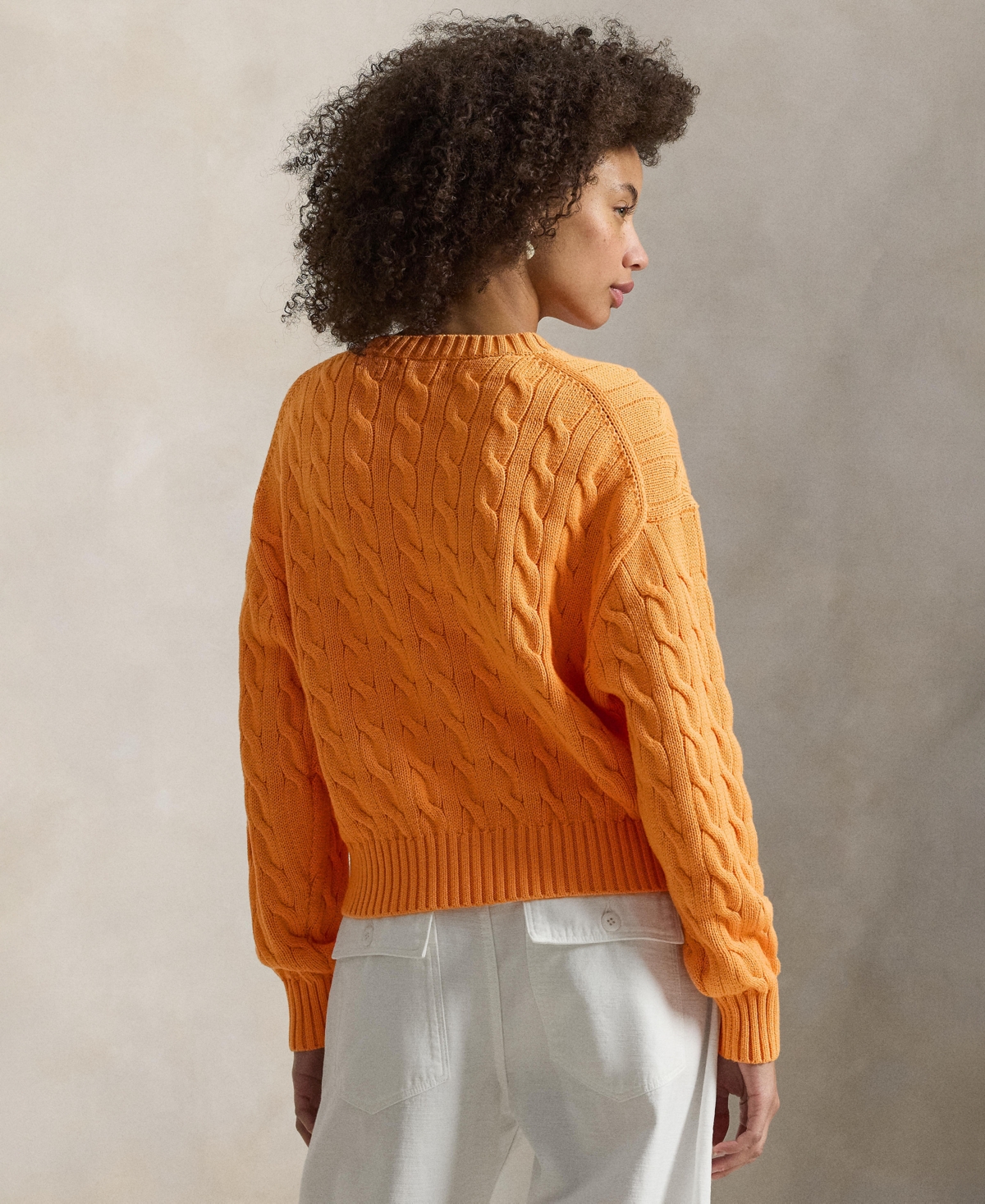 Polo Ralph Lauren Women's Cable-Knit Crewneck Sweater