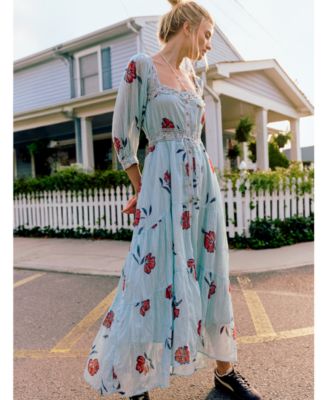 Women's Morning Meadows Square Neck Dress