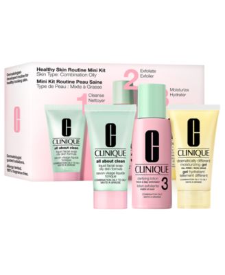3-Pc. Healthy Skin Routine: Mini 3-Step Skincare Set For Combination Oily Skin 
