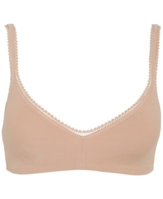 Women's Cabana Cotton Lace-Trim Bralette 010404