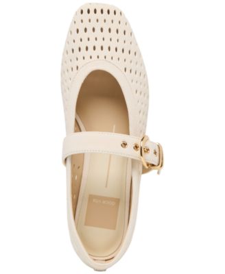 Women's Mikel Perforated Buckle Mary Jane Flats