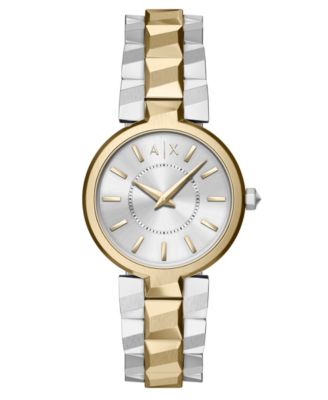 Armani Exchange Women's Quartz Two-Hand 2-Tone Stainless Steel Watch, 34mm