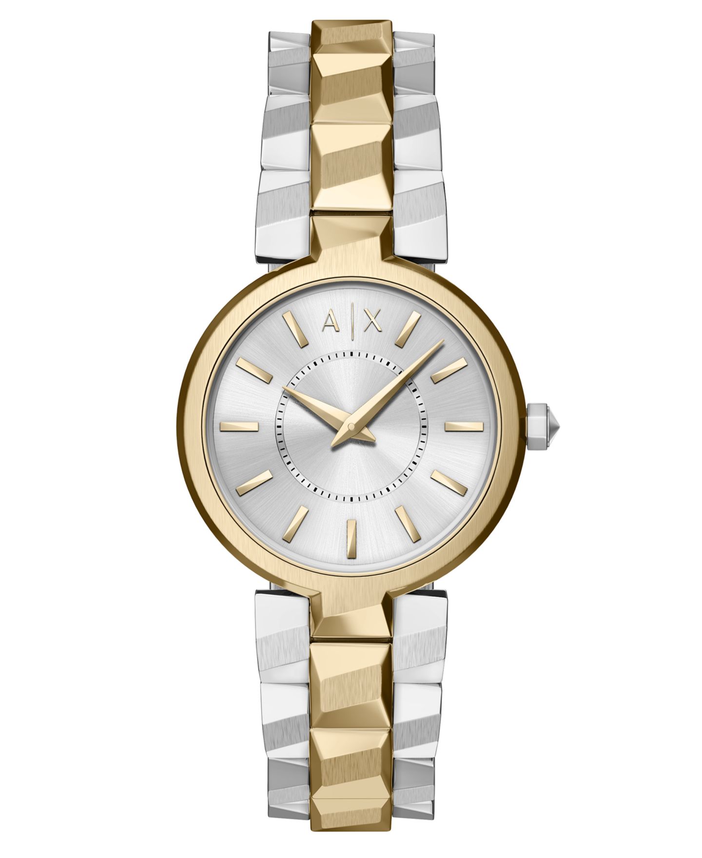 Женские часы A|X Armani Exchange Audora Two-Hand Two-Tone Stainless Steel Watch, 34mm — фото 1