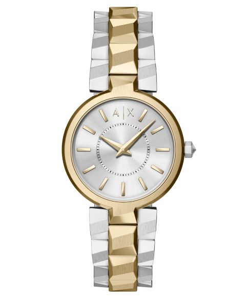 Женские часы A|X Armani Exchange Audora Two-Hand Two-Tone Stainless Steel Watch, 34mm