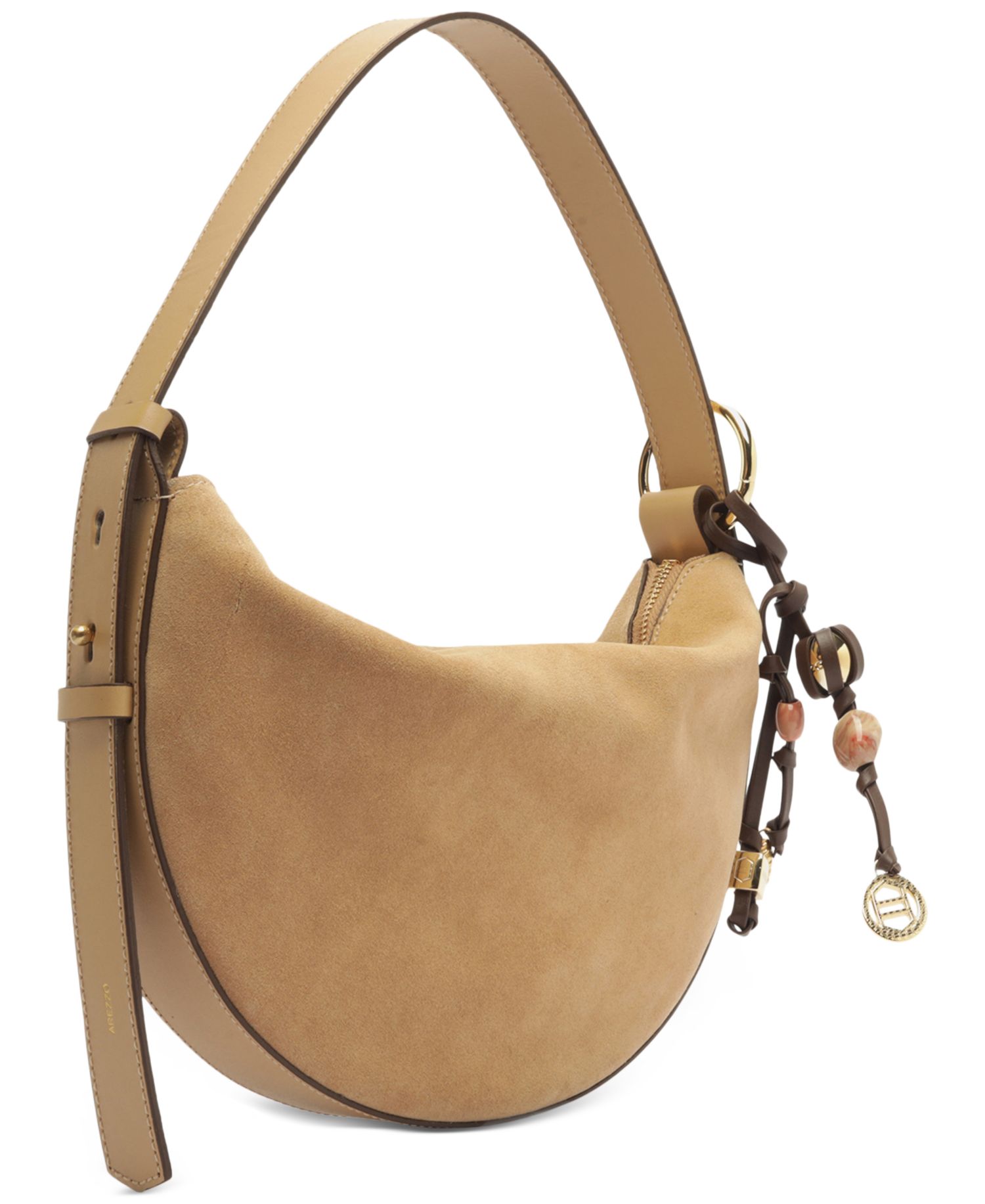 Simone Medium Suede Shoulder Handbag