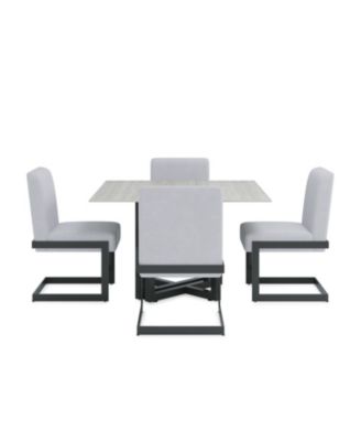 Emila 5-Pc. Dining Set (Square Table & 4 Chairs), Created for Macy's