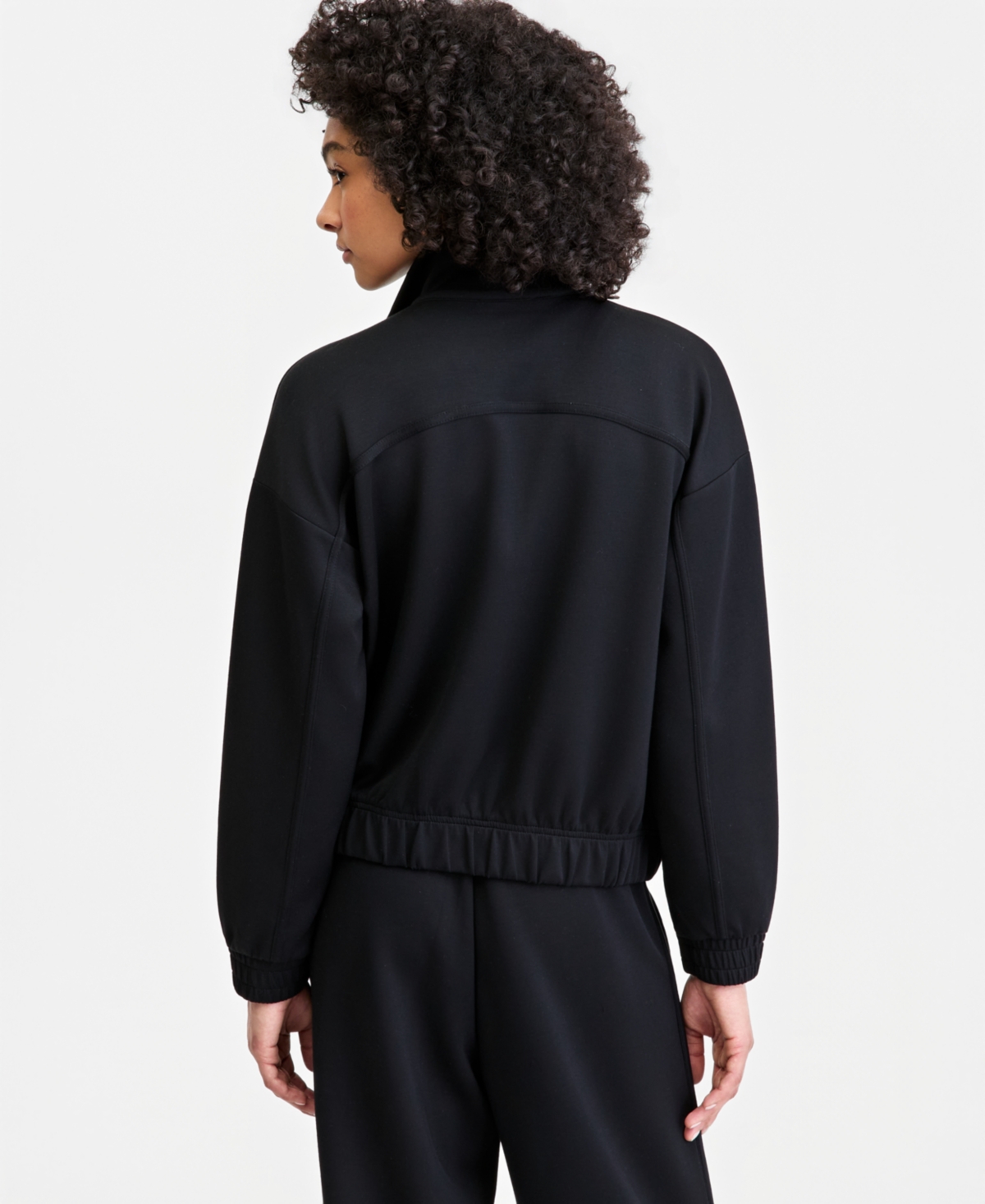 Id Ideology Women's Butter Soft Funnel-Neck Full-Zip Jacket, Macy's Exclusive