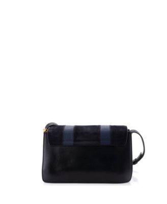 Small Faye Patchwork Shoulder Bag Suede