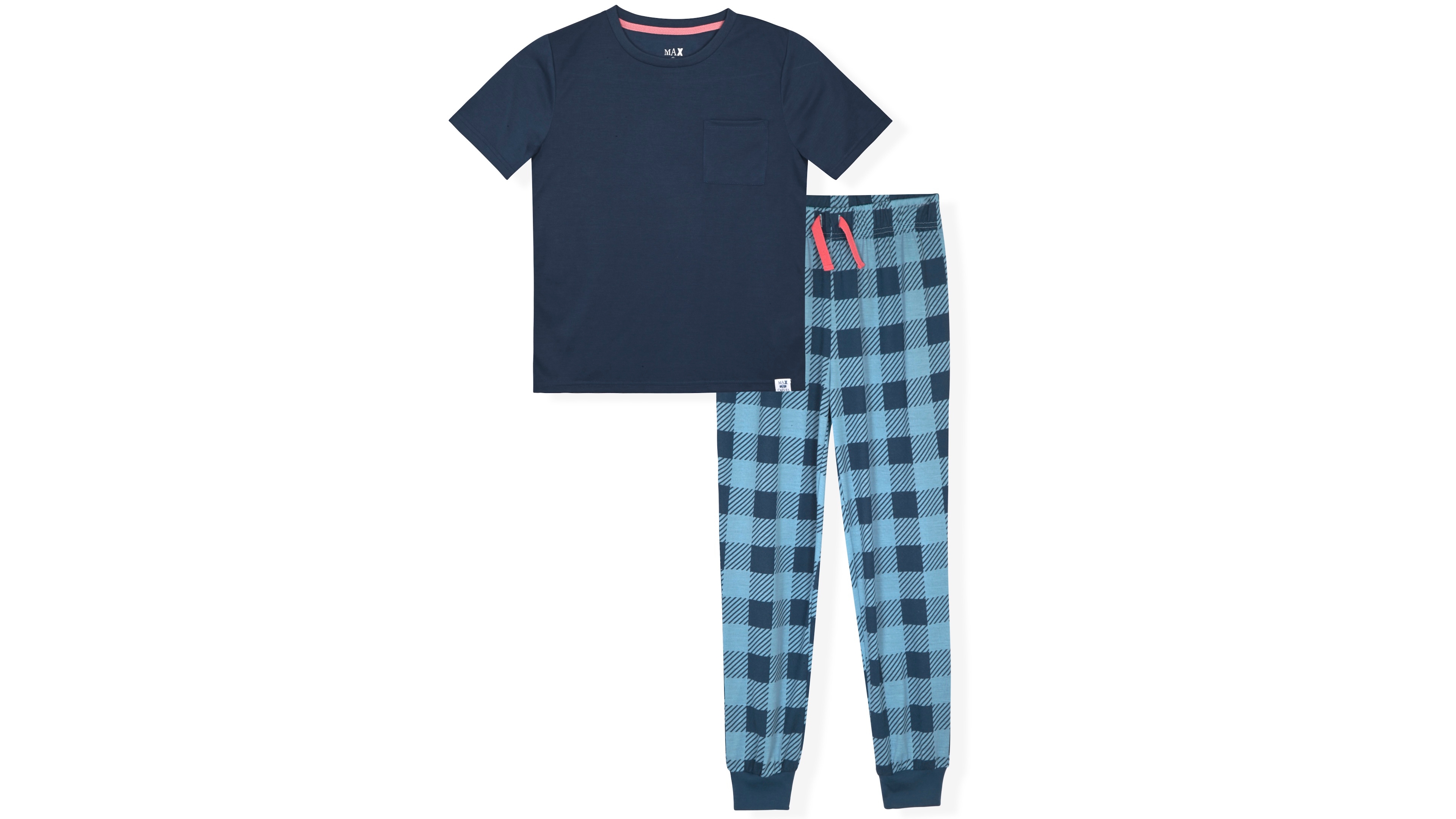 Max & Olivia Boys' 6-20 Short Sleeve Top and Jogger Pants, 2-Piece Set