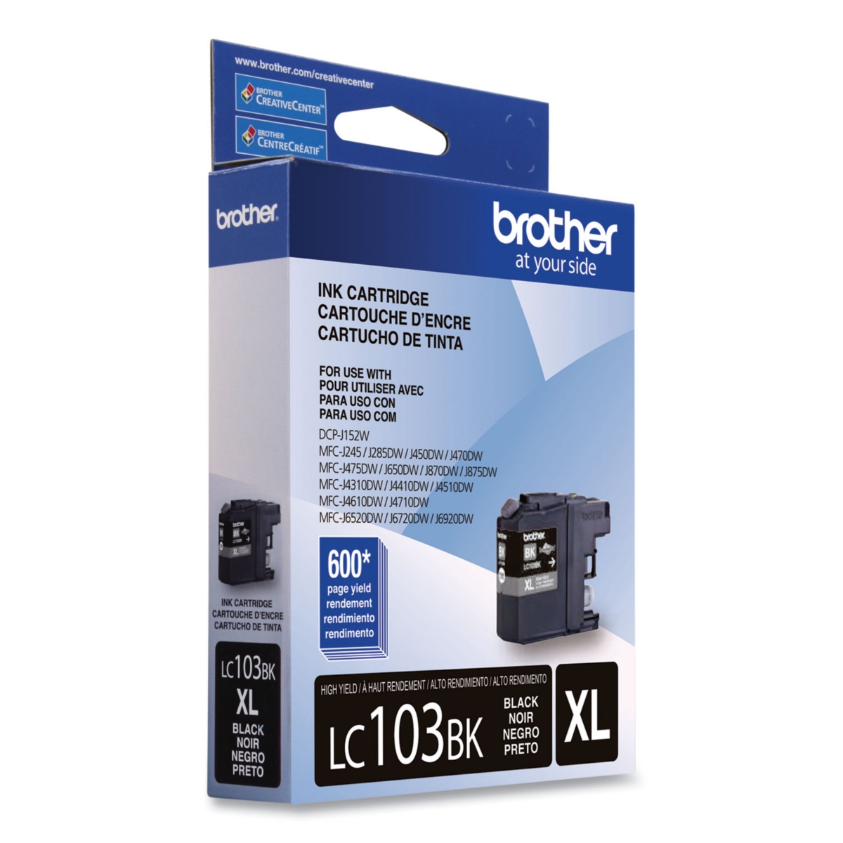 Brother LC103BK 600 Page-Yield Innobella High-Yield Ink - Black