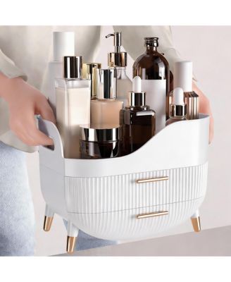 Large Capacity Makeup Organizer with Drawers for Skincare
