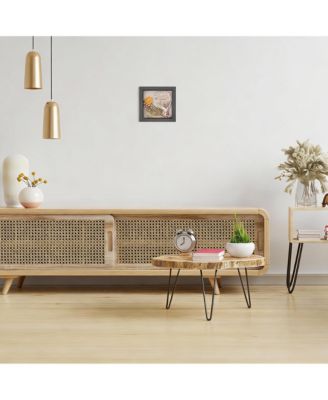 Shadow Box Frame: Magnetic Door, Linen Back, Durable Wood