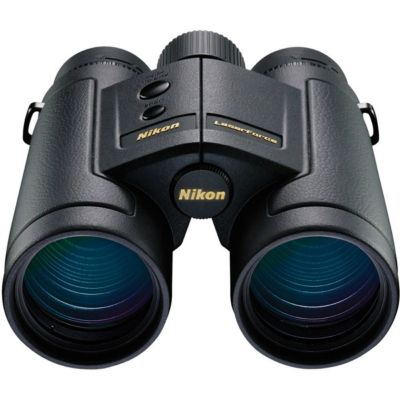 10x42 LaserForce Range-Finder Water Proof Roof Prism Binocular with 6.1 Degree Angle of View, Black