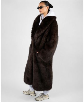 Women's Long Faux Fur Jacket