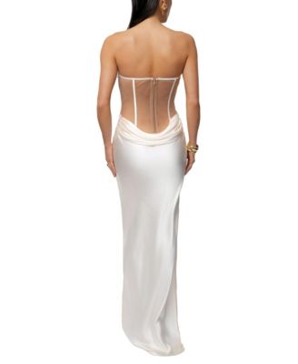 Women's Regal Rising Satin Maxi Dress