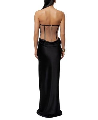 Women's Regal Rising Satin Maxi Dress