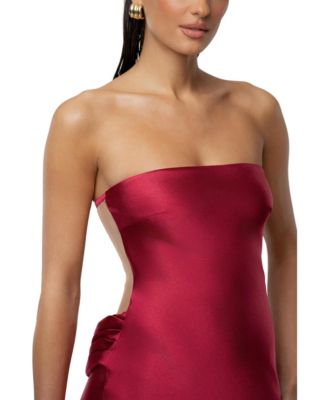 Women's Regal Rising Satin Maxi Dress