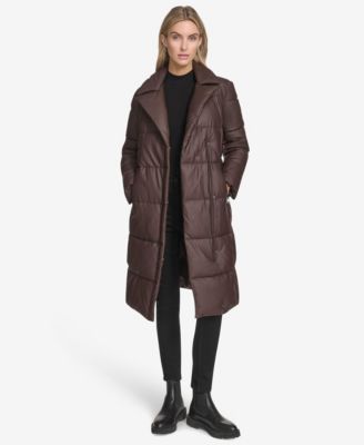 Women's Farren Quilted Faux Leather Puffer