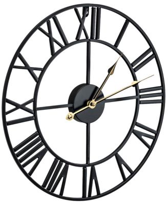  16 Inch Roman Numeral Wall Clock for Living Room, Kitchen, Bedrom Home Decor
