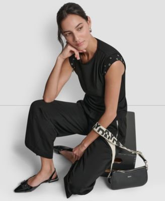 Women's Stud-Detail Sleeveless Top