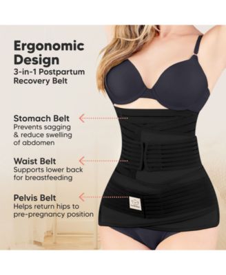 Maternity Revive 3 in 1 Postpartum Belly Band Wrap, Post Partum Recovery, Postpartum Waist Binder Shapewear