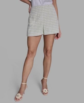 Women's Mid-Rise Pull-On Tweed Shorts