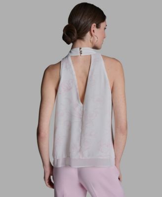 Women's Halter Neck Sleeveless Blouse