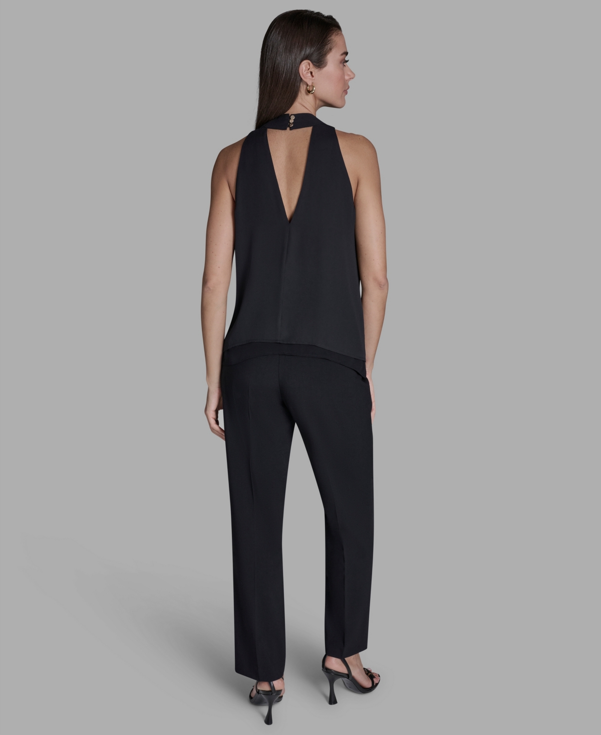 Bcbg Women's Sleeveless Halter Neck Blouse