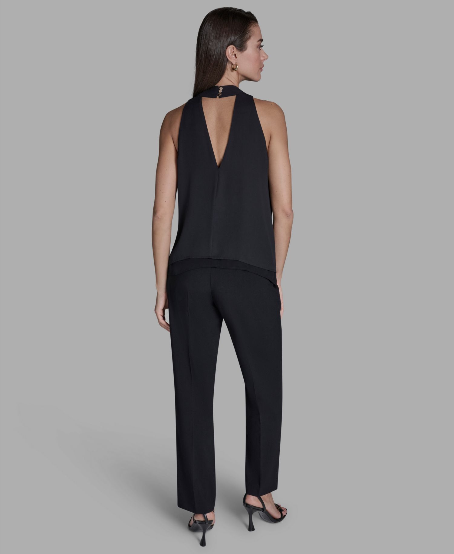 Women's Sleeveless Halter Neck Blouse