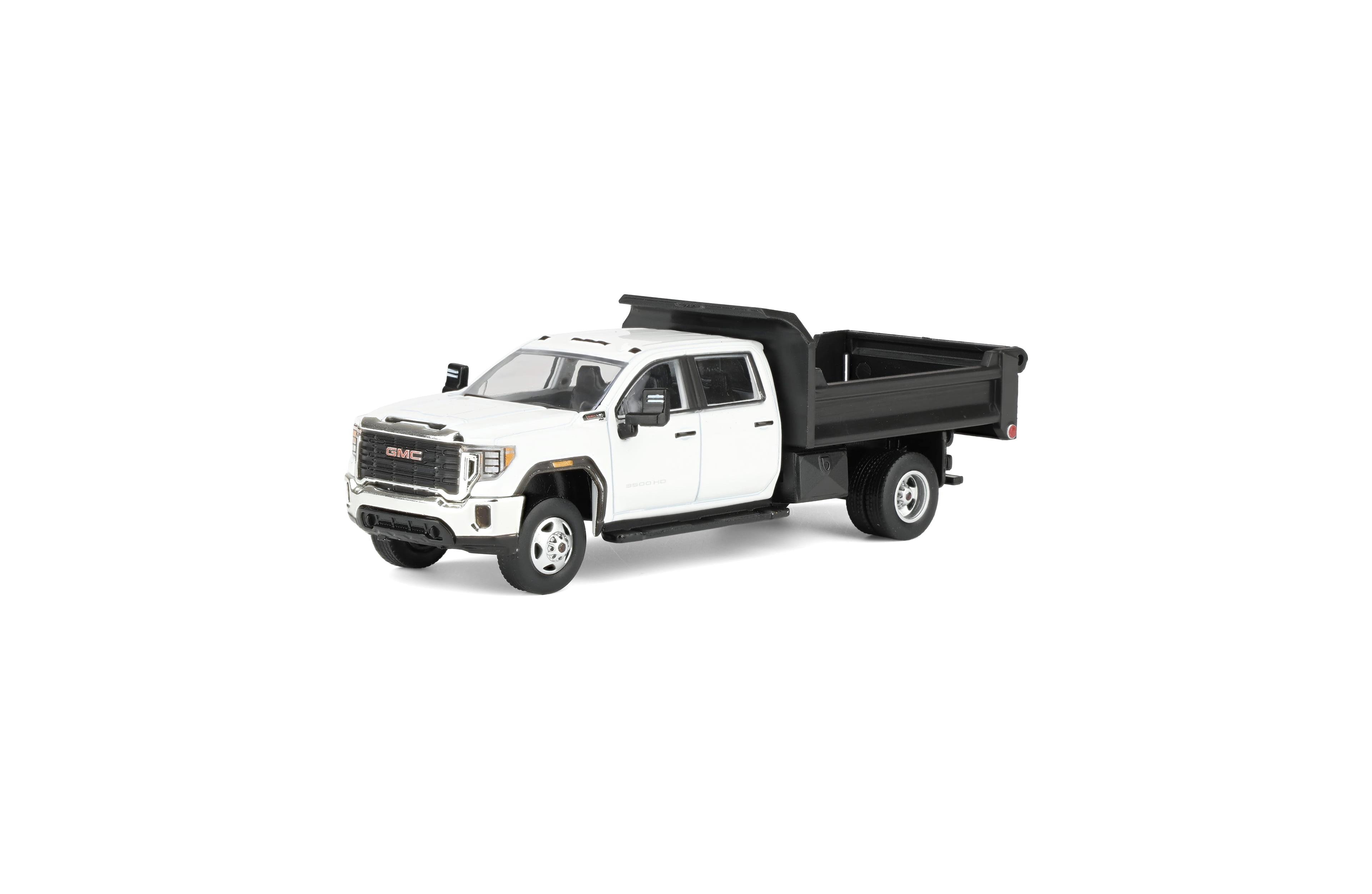 Greenlight Collectibles 1/64 2022 Gmc Sierra 3500HD with Dump Bed Summit White Diecast Exclusive