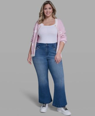 Plus Size Multi Coin Pocket Denim Jeans