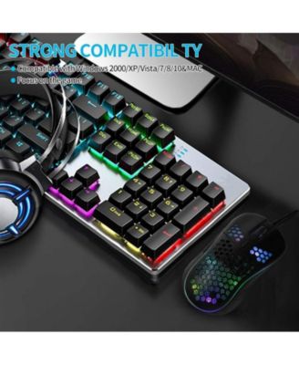 Honeycomb Wired Gaming Mouse - 7200 Adjustable DPI, Ergonomic Lightweight Honeycomb Design for PC/Mac Gamers | Perfect for Competitive Gaming